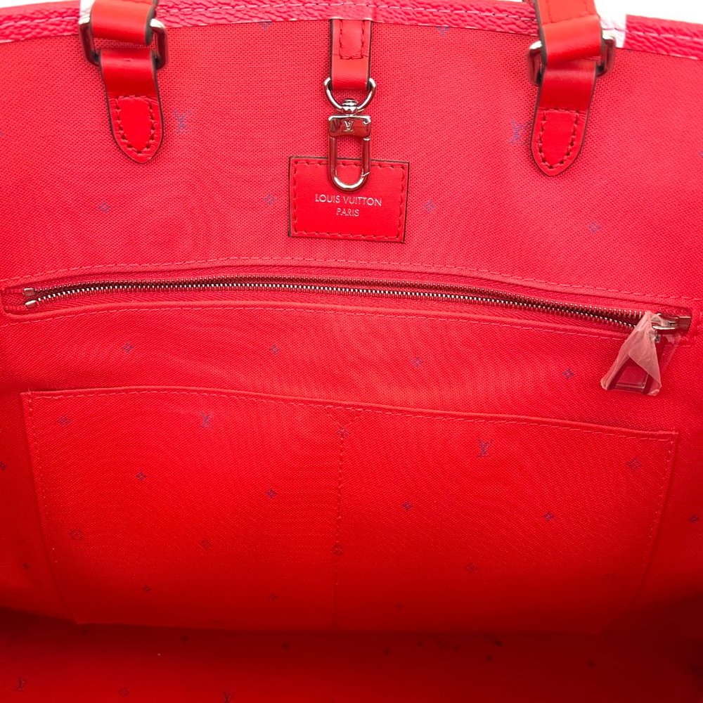 Auc Louis Vuitton Monogram Giant Escale OnTheGo GM 2WAY Bag Rouge SD0290 - Picture 12 of 15